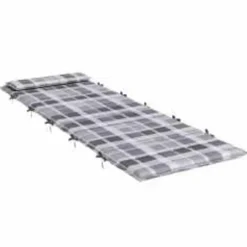 vidaXL Coussin de transat ensoleillé Gris 178 x 60 x 4 cm Tissu Oxford