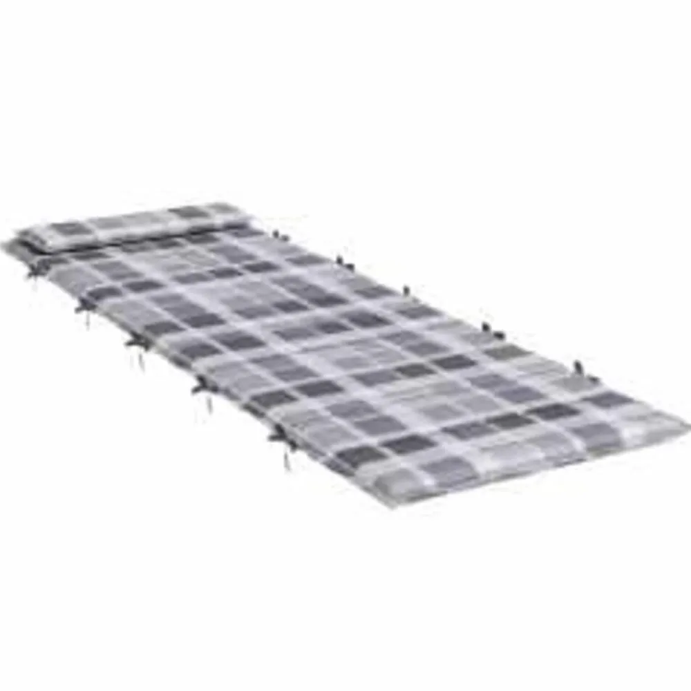 vidaXL Coussin de transat ensoleillé Gris 178 x 60 x 4 cm Tissu Oxford
