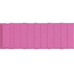 Décorations-vidaXL Coussin de transat ensoleillé 178 x 60 x 4 cm Tissu Oxford Rose