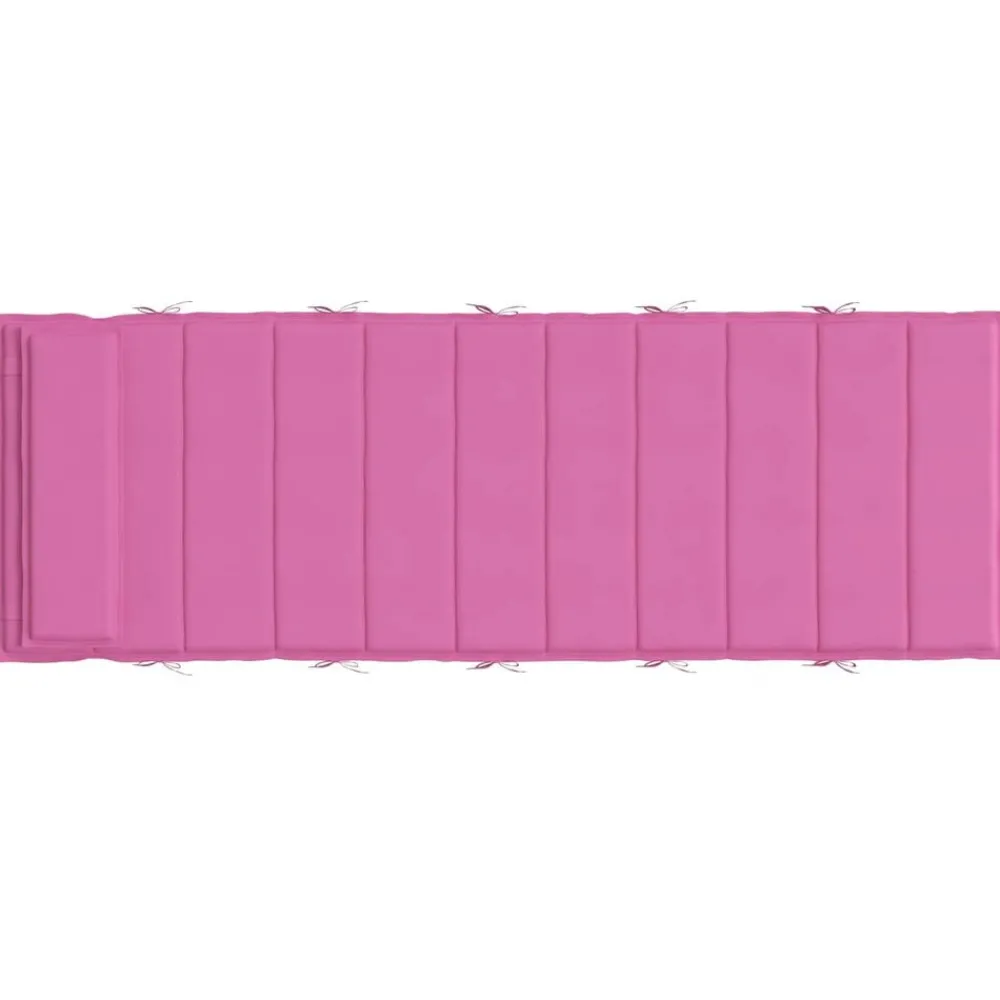 Décorations-vidaXL Coussin de transat ensoleillé 178 x 60 x 4 cm Tissu Oxford Rose