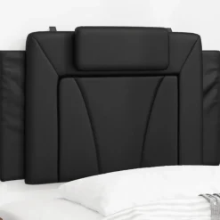 Lits & Accessoires-vidaXL Coussin de tête de lit Viana 80 cm similicuir Noir