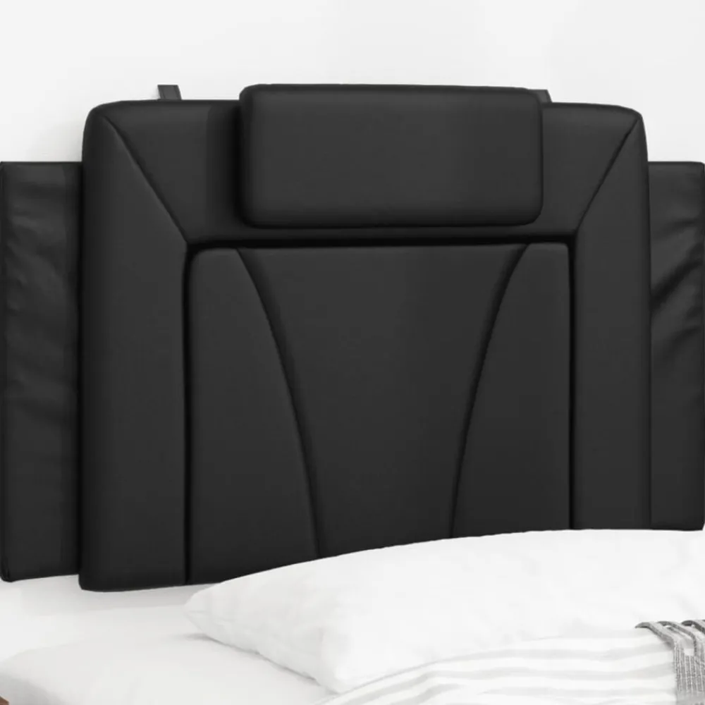Lits & Accessoires-vidaXL Coussin de tête de lit Viana 80 cm similicuir Noir