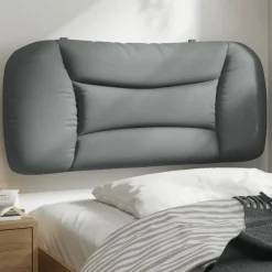 Lits & Accessoires-vidaXL Coussin de tête de lit Hvar 80 cm tissu Gris clair