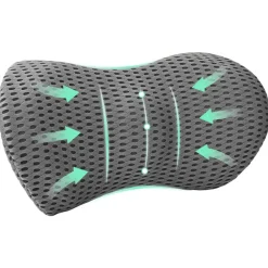 vidaXL Coussin dorsal Mousse à mémoire de forme 47,5 x 23 x 12 cm