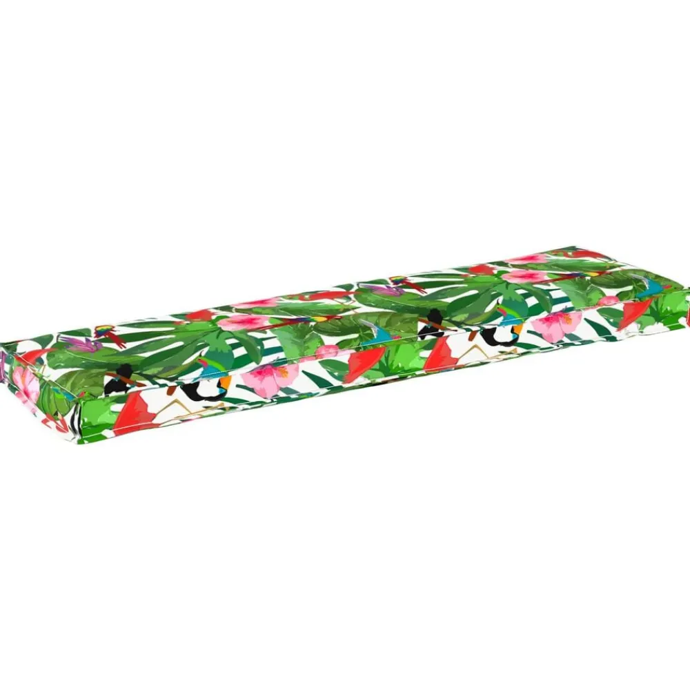 vidaXL Coussin Floral Multicolore 140 x 40 x 8 cm Tissu Oxford
