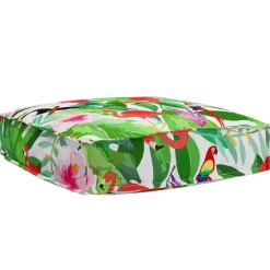 vidaXL Coussin Floral Multicolore 60 x 60 x 12 cm Tissu Oxford