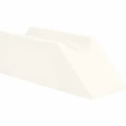 Linge-vidaXL Coussin pour les jambes Uni 68 x 25 x 21,5 cm Mousse PU Blanc