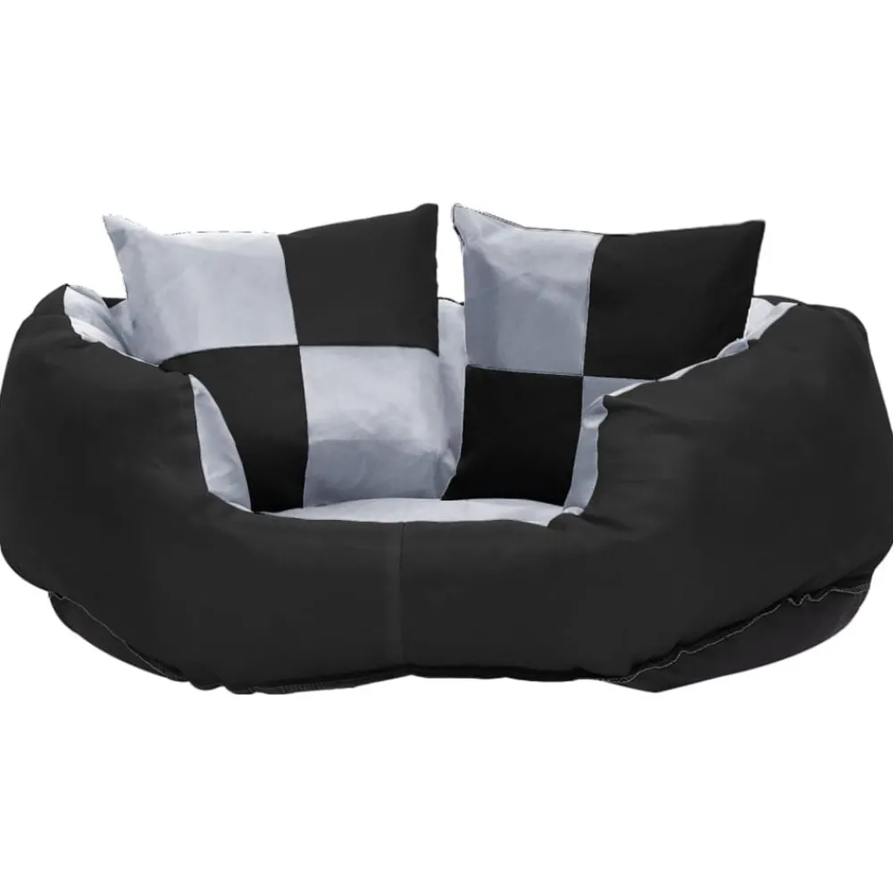 vidaXL Coussin réversible lavable pour chien 65x50x20 cm