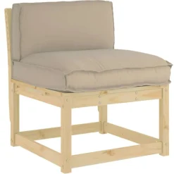 Décorations-vidaXL Coussin 70 x 40 x 12 cm Tissu Oxford Taupe
