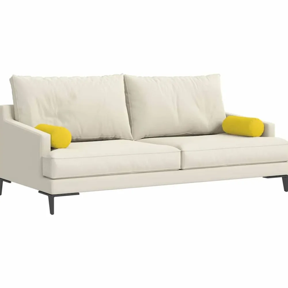 vidaXL Coussins d'accent 2 pcs Ø 15 x 40 cm tissu
