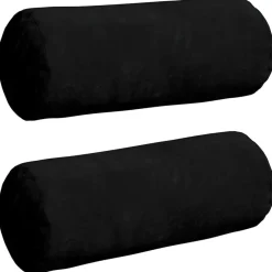 vidaXL Coussins d'accent 2 pcs Ø 15 x 40 cm Tissu en microfibre