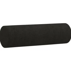 Décorations-vidaXL Coussins décoratifs lot de 2 Ø15x50 cm Tissu Noir