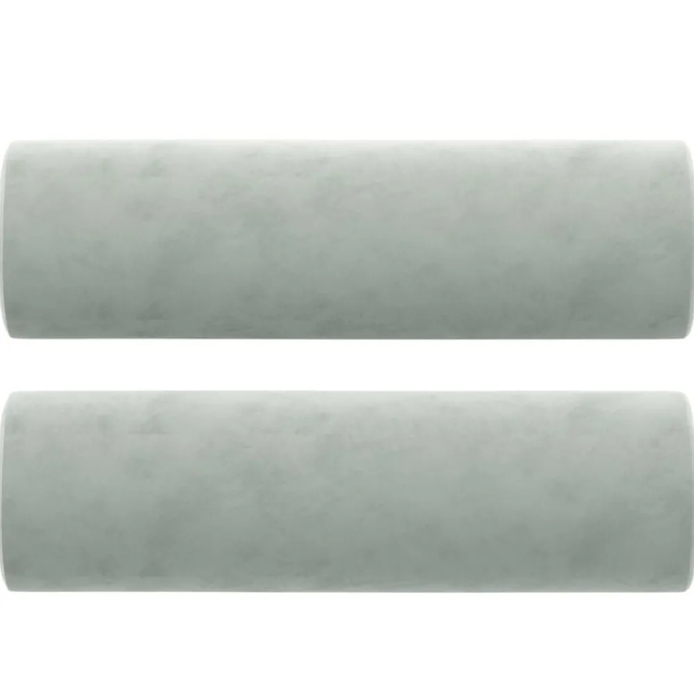 vidaXL Coussins décoratifs lot de 2 Ø15x50 cm Velours