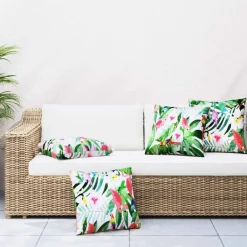 vidaXL Coussins décoratifs lot de 4 Multicolore 40x40 cm Tissu