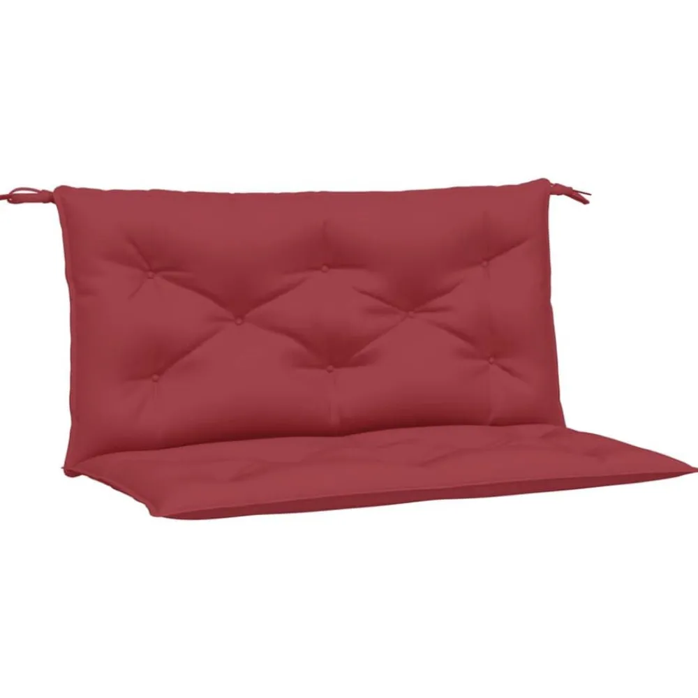Décorations-vidaXL Coussins de banc de jardin lot de 2 tissu Oxford Rouge bordeaux