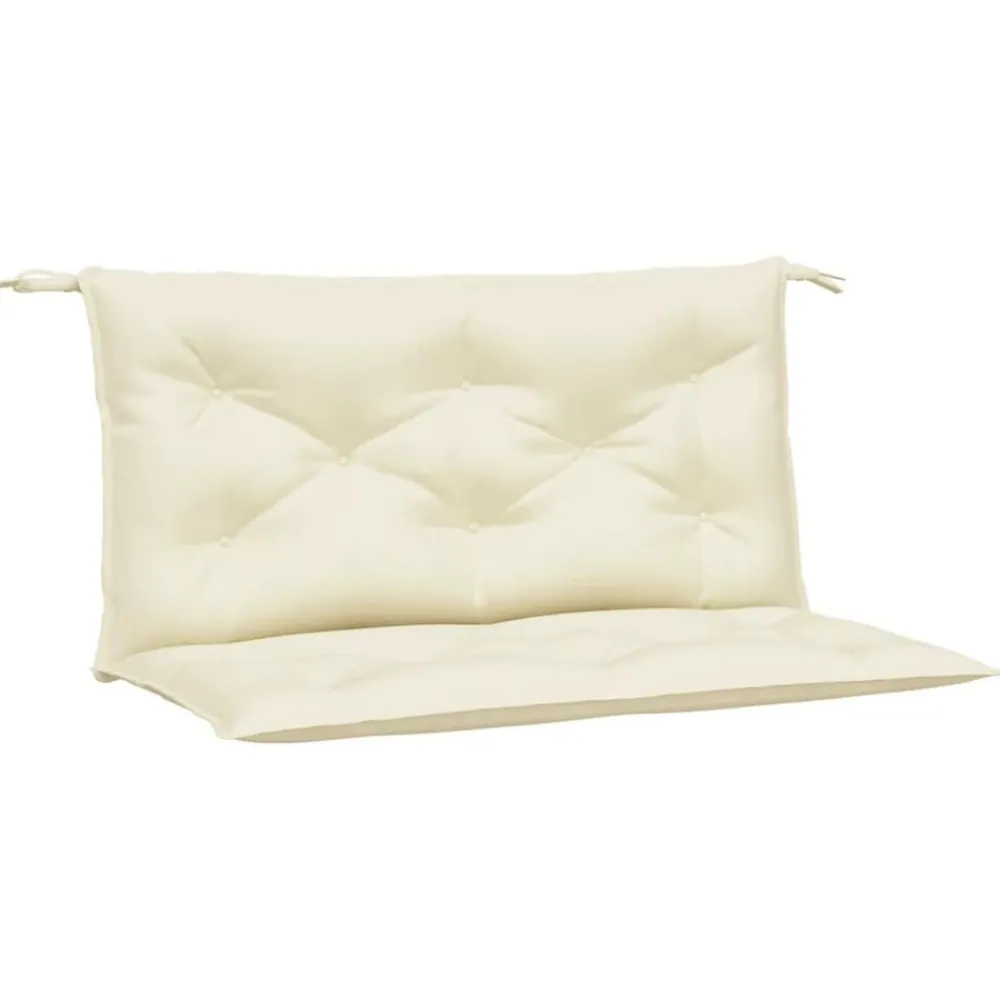Décorations-vidaXL Coussins de banc jardin lot de 2 crème 100x50x7 cm tissu oxford Crème