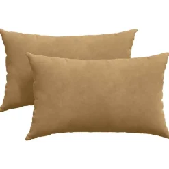 Décorations-vidaXL Coussins de canapé 2 pcs 50 x 30 cm Marron