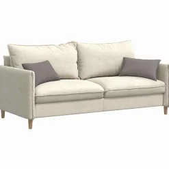 Décorations-vidaXL Coussins de canapé 2 pcs 50 x 30 cm tissu Taupe