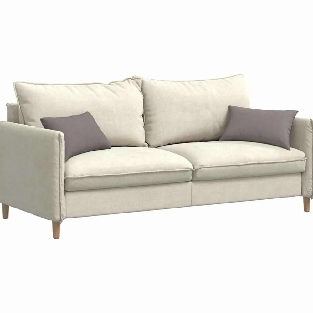 Décorations-vidaXL Coussins de canapé 2 pcs 50 x 30 cm tissu Taupe
