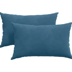 Décorations-vidaXL Coussins de canapé 2 pcs 50 x 30 cm Bleu