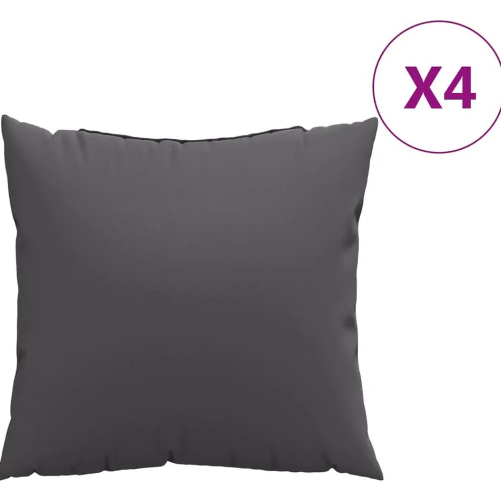 vidaXL Coussins de canapé 4 pcs 40x40 cm tissu