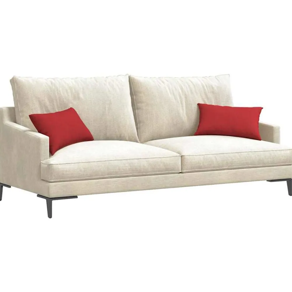 Décorations-vidaXL Coussins de canapé 2 pcs 50 x 30 cm tissu Rouge