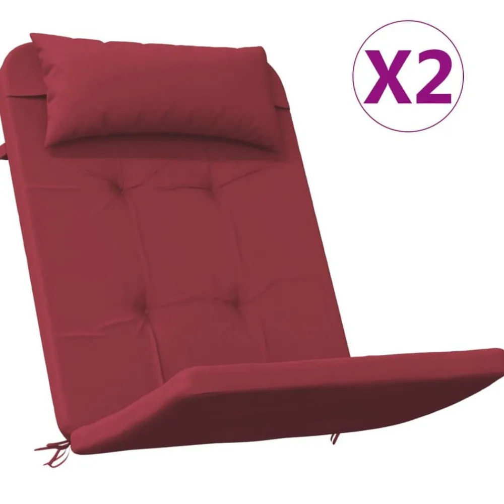 vidaXL Coussins de chaise adirondack lot de 2