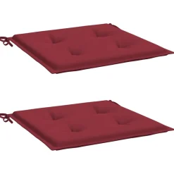 vidaXL Coussins de chaise de jardin lot de 2 40x40x4 cm