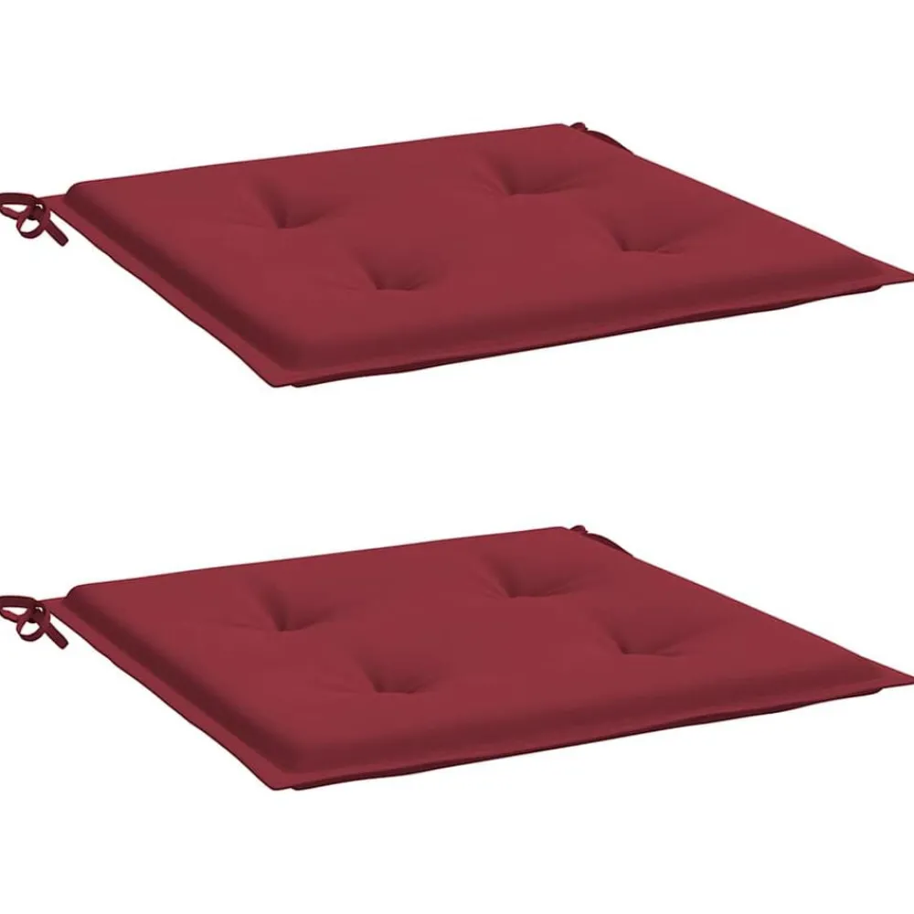vidaXL Coussins de chaise de jardin lot de 2 40x40x4 cm