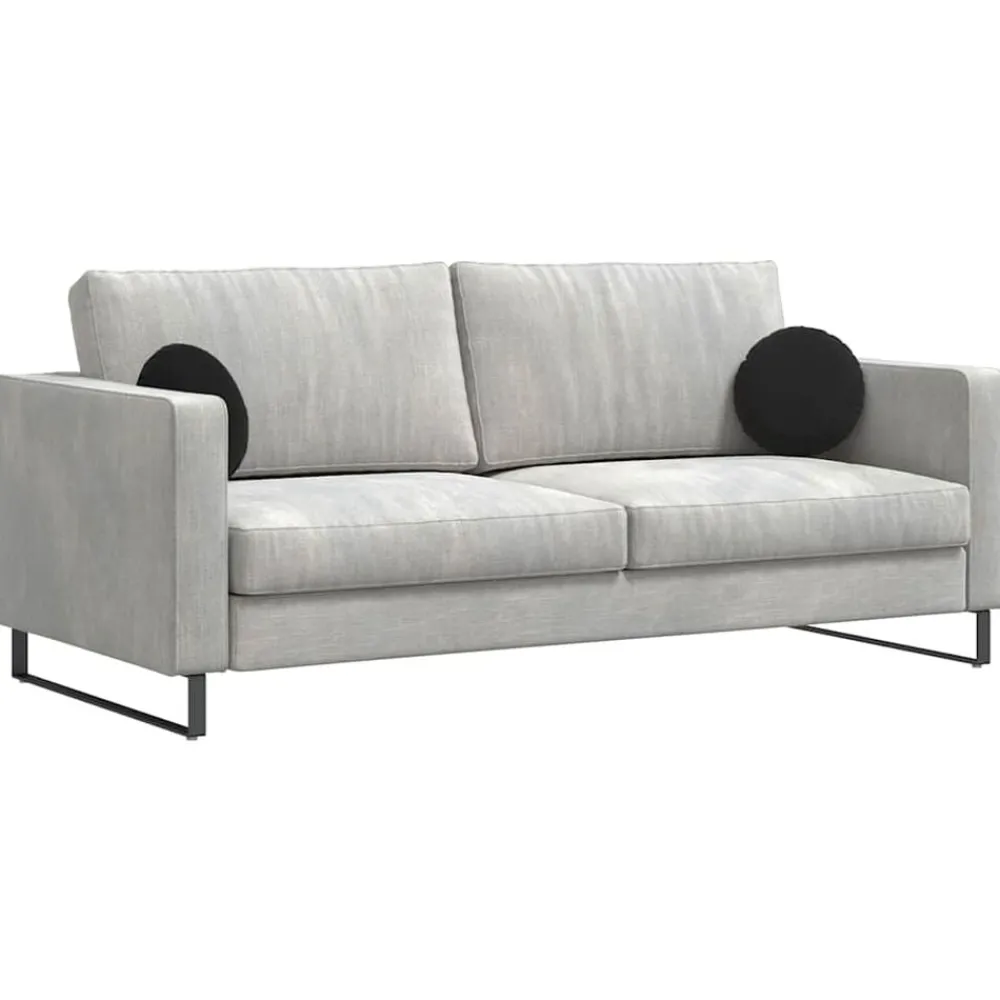 vidaXL Coussins de siège 2 pcs Ø30 x 13 cm Velours