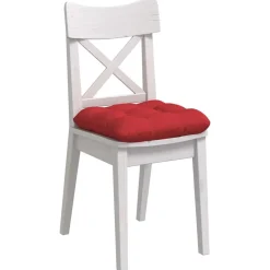 Décorations-vidaXL Coussins de siège 4 pcs 40 x 40 x 12 cm tissu Rouge