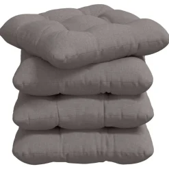 vidaXL Coussins de siège 4 pcs 40 x 40 x 12 cm tissu
