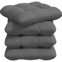 vidaXL Coussins de siège 4 pcs 40 x 40 cm