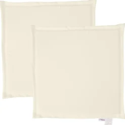 vidaXL Coussins de siège de jardin lot de 2 crème 45x45x2 cm carré
