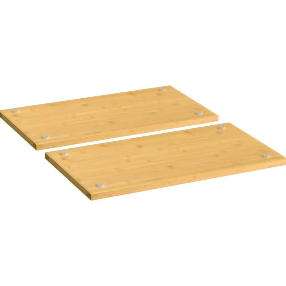 vidaXL Couvercles de cuisinière 2 pcs 50x28x1,5 cm bambou