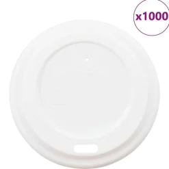 Restauration-vidaXL Couvercles de tasses à café en papier Ø60 mm 4oz 1000 pcs blanc