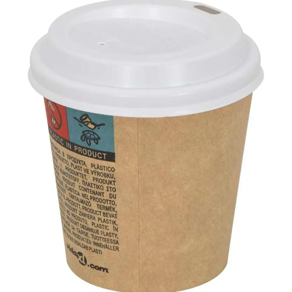 Restauration-vidaXL Couvercles de tasses à café en papier Ø60 mm 4oz 1000 pcs blanc