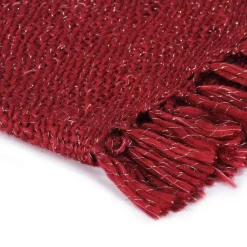 Linge-vidaXL Couverture 220 x 250 cm Polyester Bordeaux
