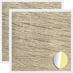 vidaXL Couverture de vis auto-adhésive 2 pcs Chêne Sonoma