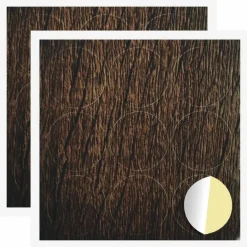 Accessoires De Quincaillerie-vidaXL Couverture de vis auto-adhésive 2 pcs Chêne brun Ø 20 x 0,5 mm Ch&ecirc;ne marron