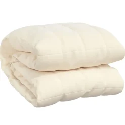 Linge-vidaXL Couverture lestée Crème clair 150x200 cm 11 kg Tissu Crème