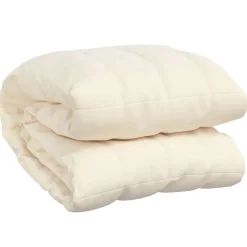 Linge-vidaXL Couverture lestée Crème clair 138x200 cm 10 kg Tissu Crème