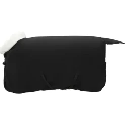 Loisirs De Plein Air-vidaXL Couverture Équine 75 cm Fleece polaire Noir