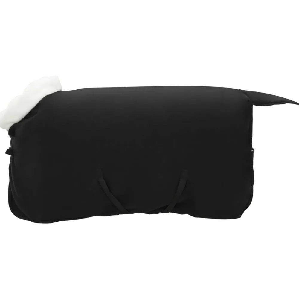 Loisirs De Plein Air-vidaXL Couverture Équine 75 cm Fleece polaire Noir