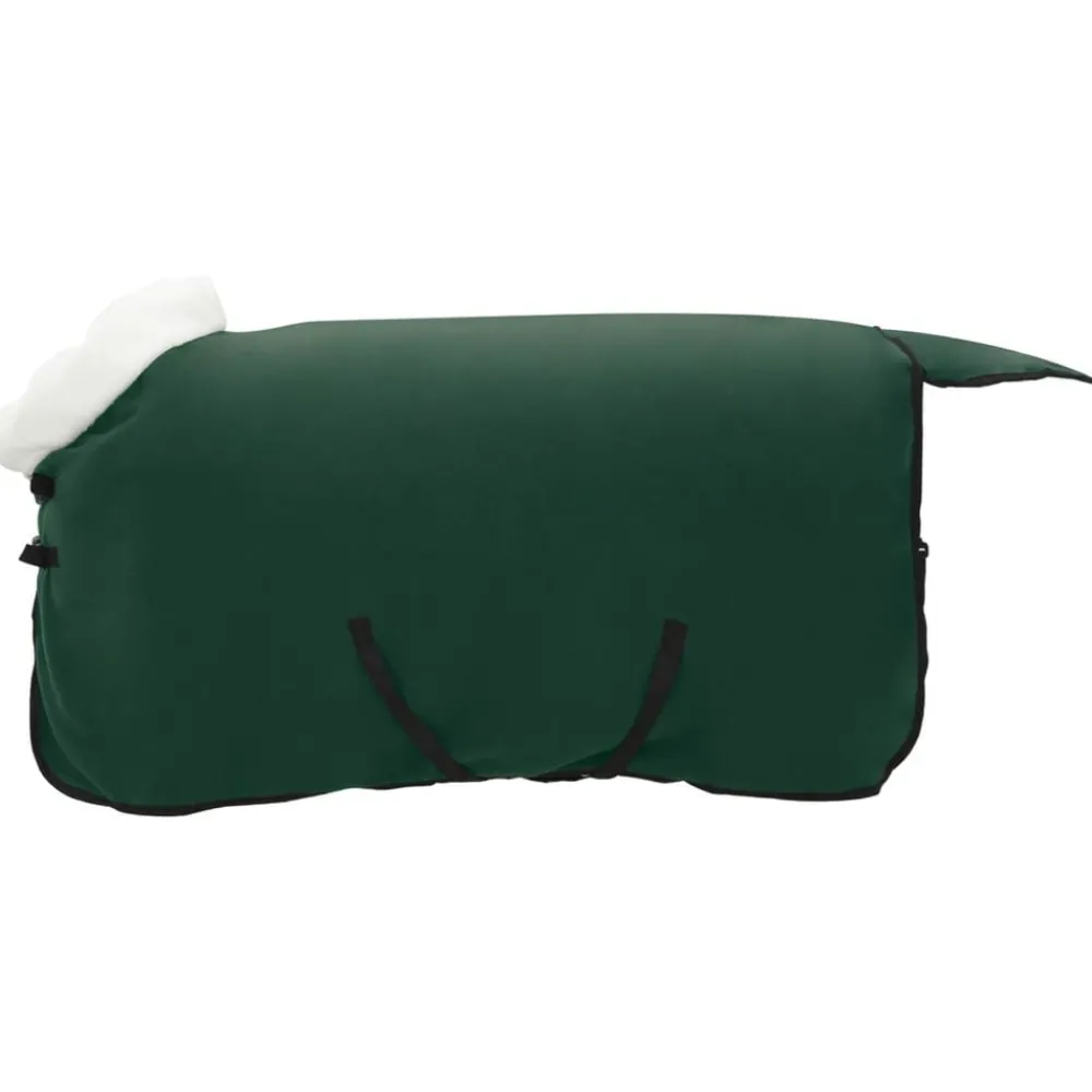 Loisirs De Plein Air-vidaXL Couverture Équine complet 75 cm Fleece polaire Vert foncé