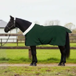 Loisirs De Plein Air-vidaXL Couverture Équine complet 75 cm Fleece polaire Vert foncé