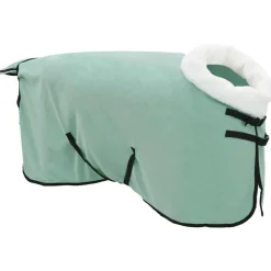 Loisirs De Plein Air-vidaXL Couure Équine foncé complet 75 cm Fleece polaire Vert