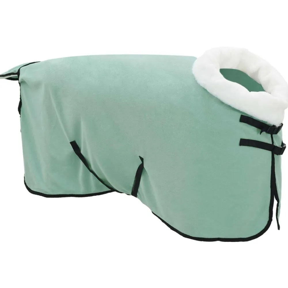 Loisirs De Plein Air-vidaXL Couure Équine foncé complet 75 cm Fleece polaire Vert