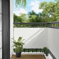 Pelouses & Jardins-vidaXL Écran de balcon 100 x 300 cm Tissu Oxford Blanc