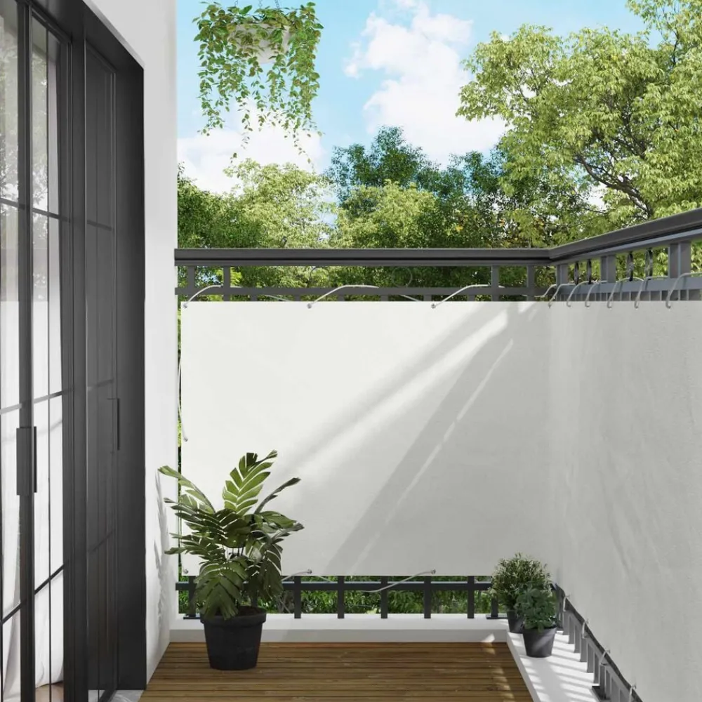 Foresterie & Exploitation Des Forêts|Pelouses & Jardins-vidaXL Écran de balcon 110 x 500 cm Tissu Oxford Blanc
